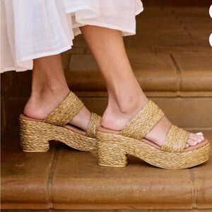 Beach by Matisse Ocean Ave Tan platform sandal / NEW / Size: 7 / Item#1381-4